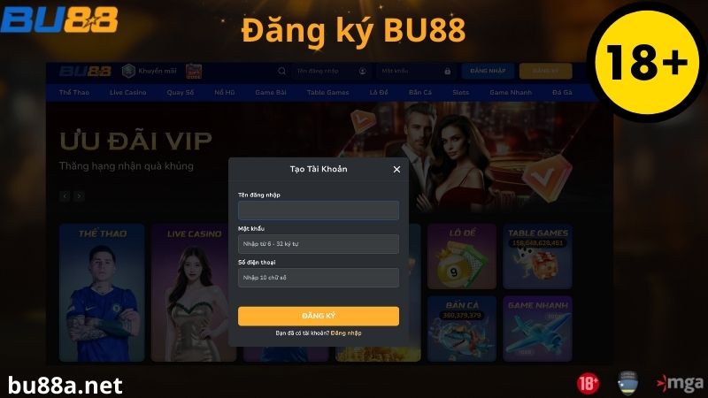 Điều kiện để đăng ký BU88